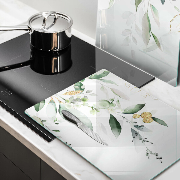 Work surface savers Watercolor leaves