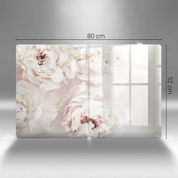 Work surface savers Pastel peonies