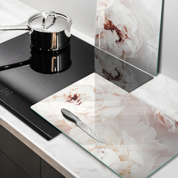 Work surface savers Pastel peonies