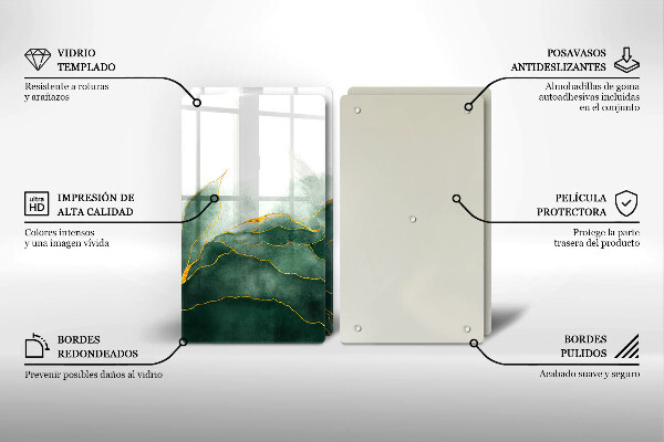 Work surface savers Abstraction nature