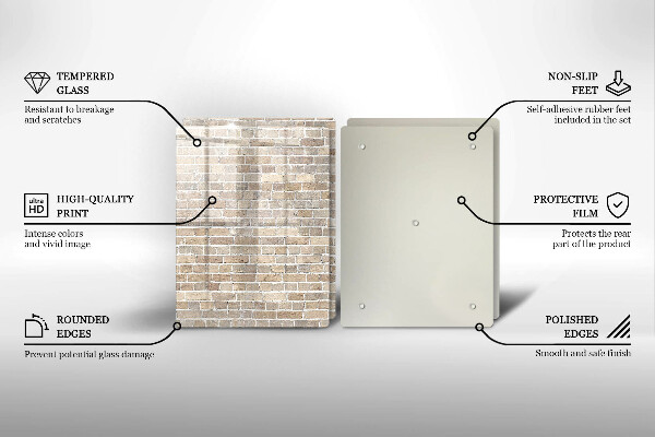 Work surface savers Wall bright bricks