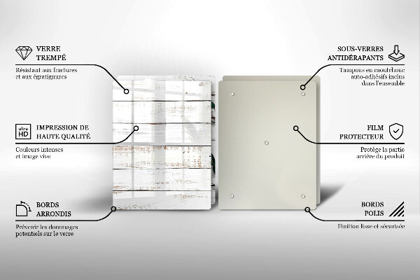 Work surface savers Old boards and leaves