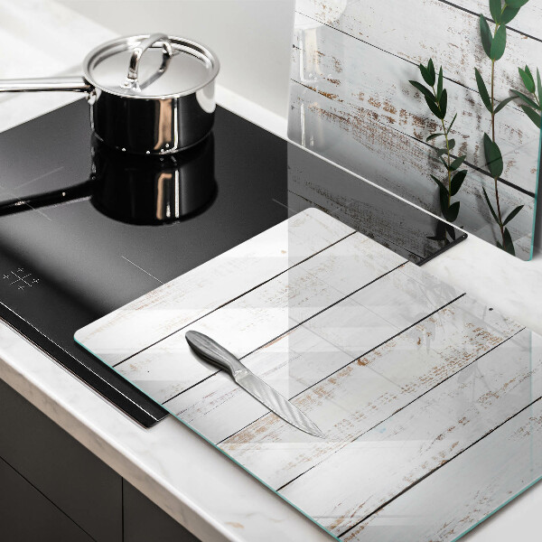 Work surface savers Old boards and leaves