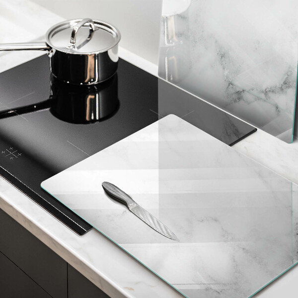 Induction hob cover Modern marble