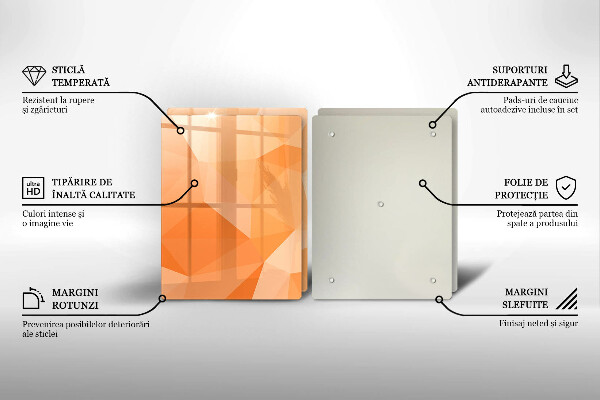 Induction hob cover Geomeric background