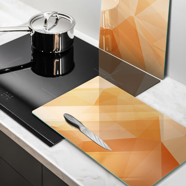 Induction hob cover Geomeric background