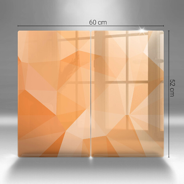 Induction hob cover Geomeric background