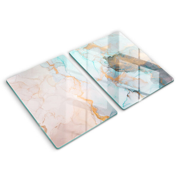 Induction hob cover Marble abstraction