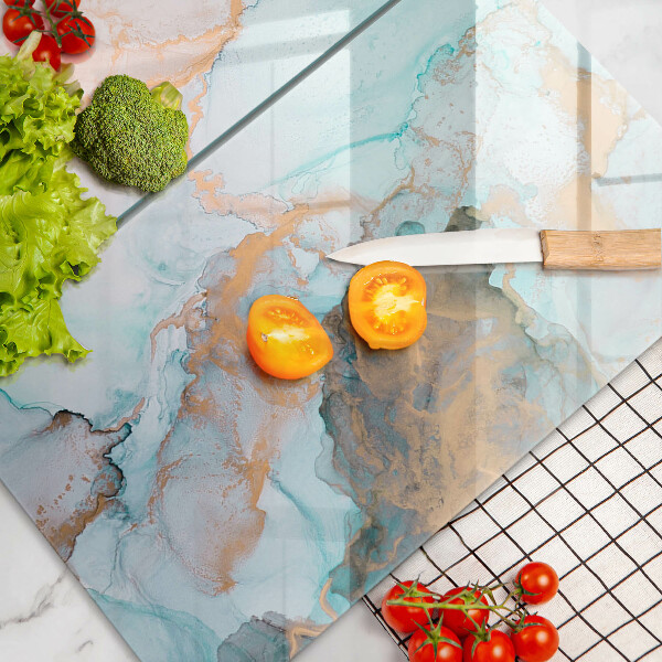 Induction hob cover Marble abstraction