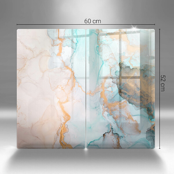 Induction hob cover Marble abstraction
