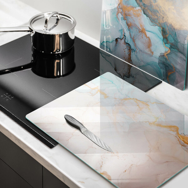 Induction hob cover Marble abstraction
