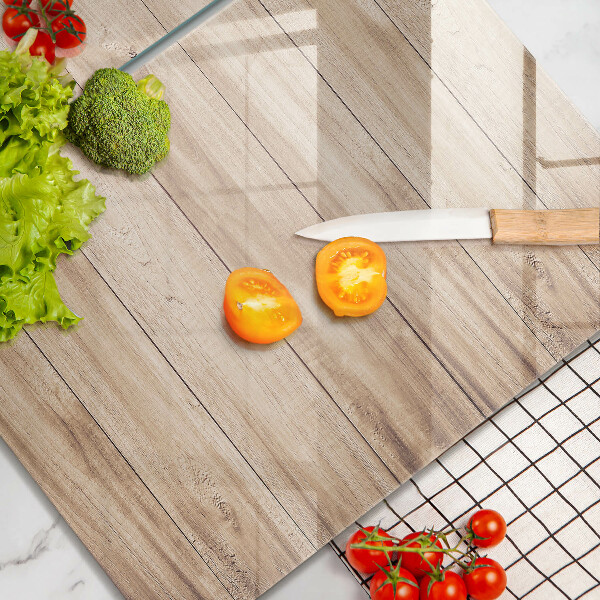 Induction hob cover Wooden planks