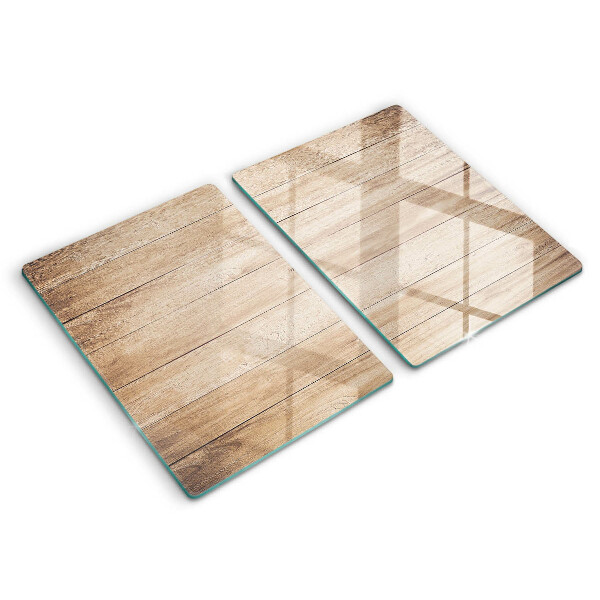 Induction hob cover Wooden planks