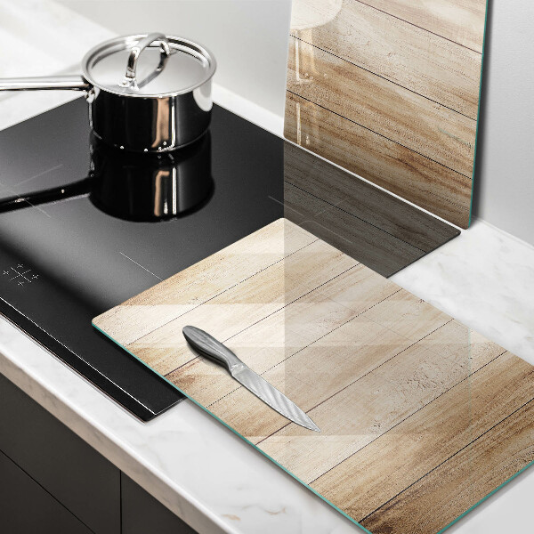 Induction hob cover Wooden planks