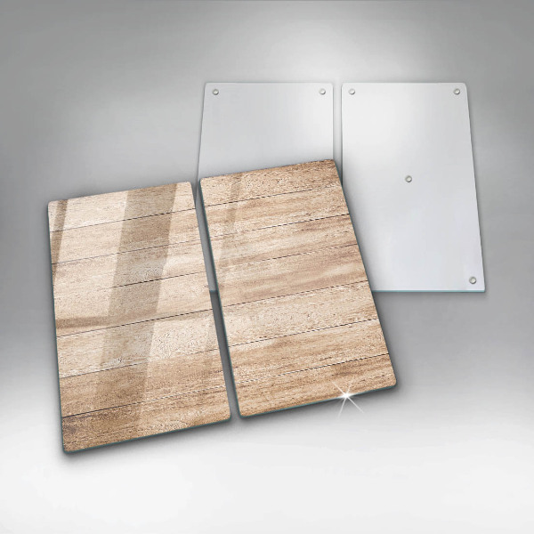Induction hob cover Wooden planks