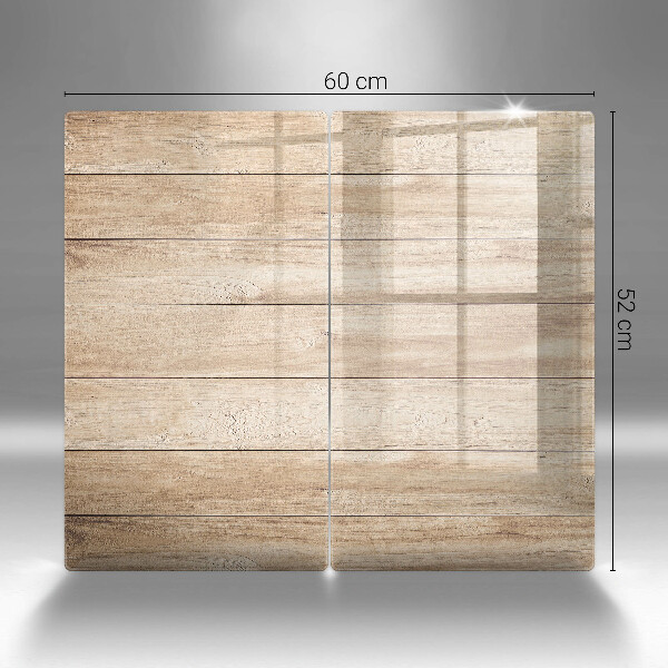 Induction hob cover Wooden planks