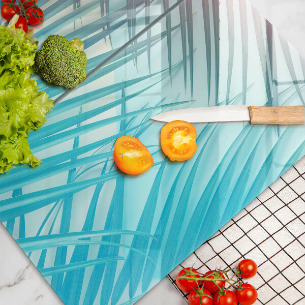 Induction hob cover Pastel leaves