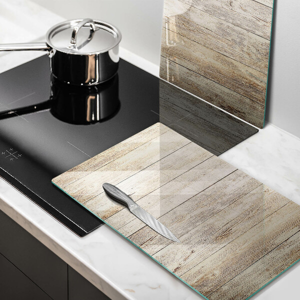 Induction hob cover Wooden planks