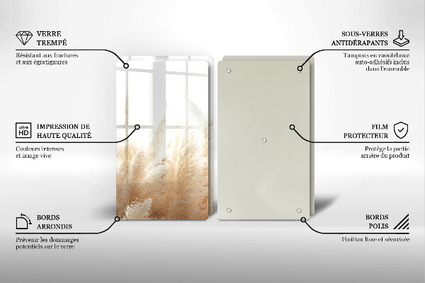 Work surface savers Pampas grass