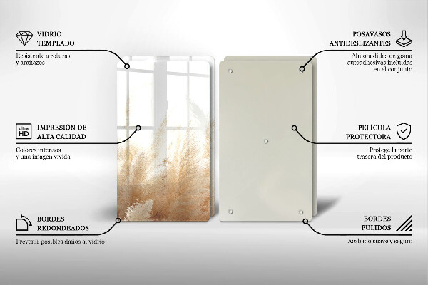 Work surface savers Pampas grass