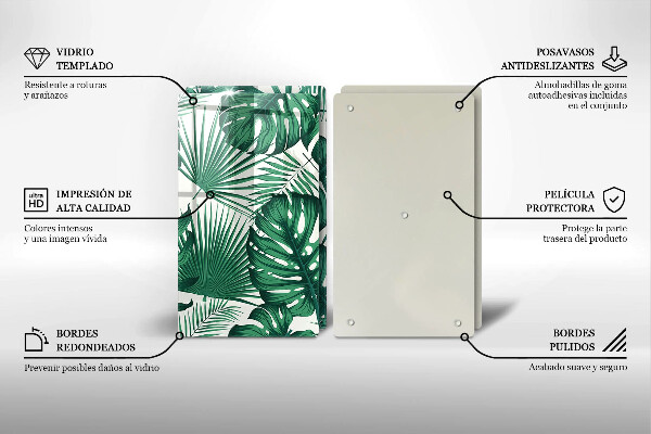 Kitchen worktop protector Monstera leaves