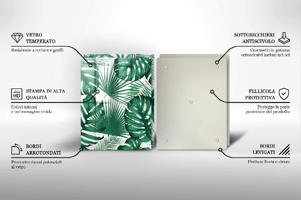 Kitchen worktop protector Monstera leaves