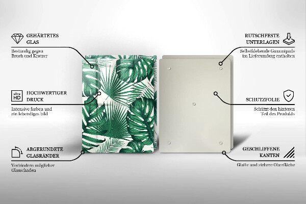 Kitchen worktop protector Monstera leaves
