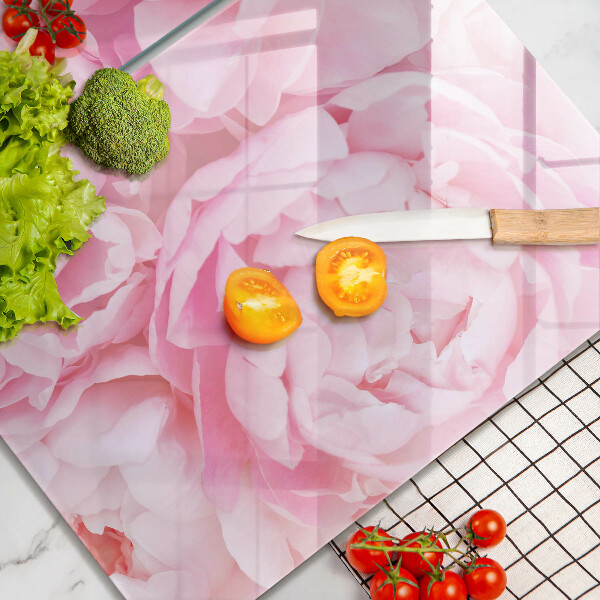 Kitchen worktop protector Delicate peonies