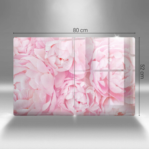 Kitchen worktop protector Delicate peonies