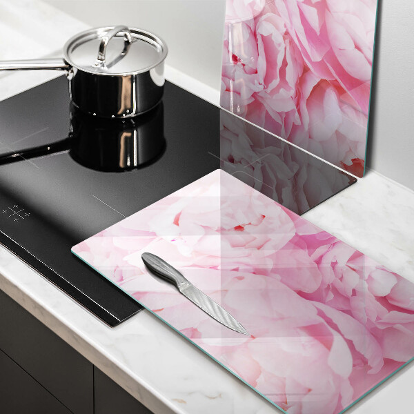 Kitchen worktop protector Delicate peonies