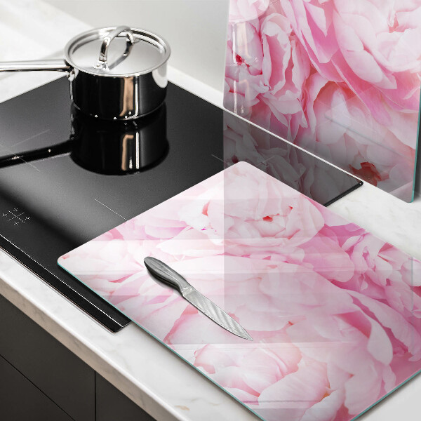 Kitchen worktop protector Delicate peonies