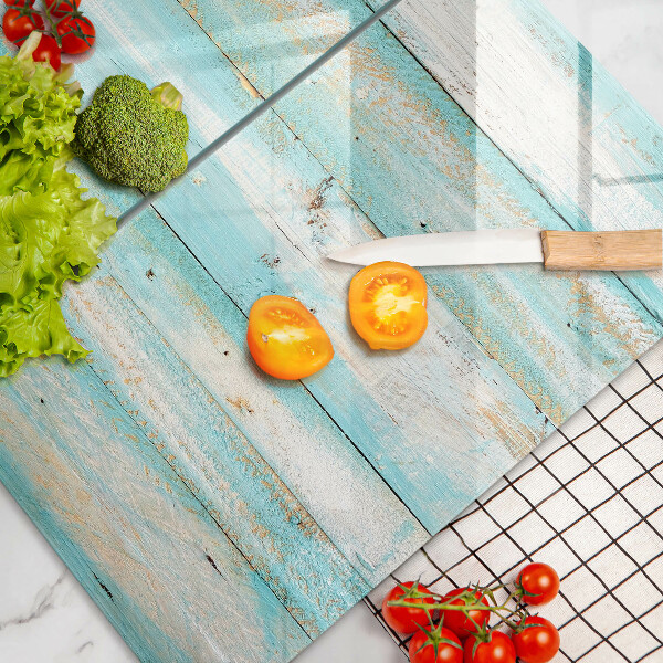 Induction hob cover Vintage wood boards