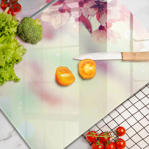 Induction hob cover Nature apple flowers