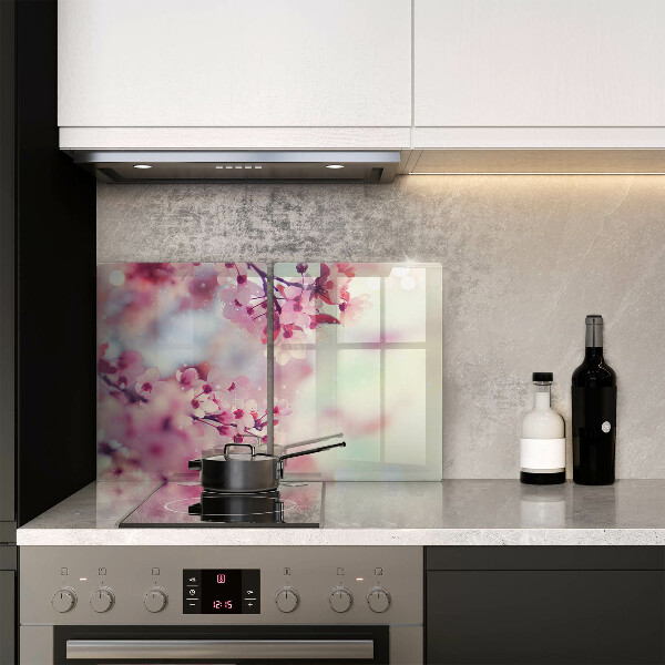 Induction hob cover Nature apple flowers