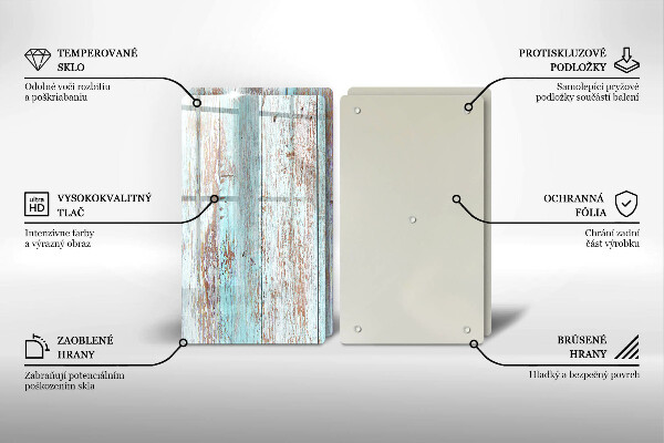 Induction hob cover Old vintage boards