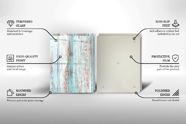 Induction hob cover Old vintage boards