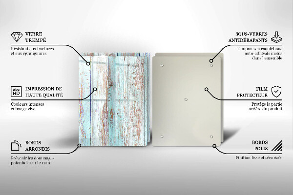 Induction hob cover Old vintage boards