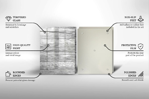 Induction hob cover Wood old boards
