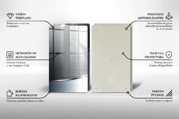 Induction hob cover Pattern metal abstraction