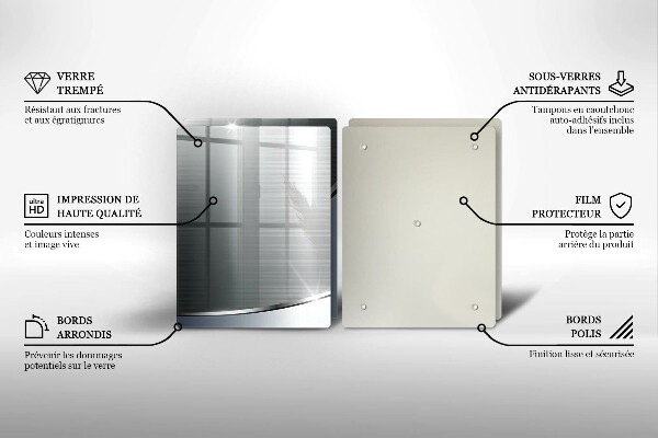 Induction hob cover Pattern metal abstraction