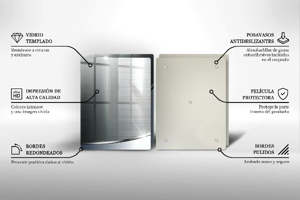 Induction hob cover Pattern metal abstraction