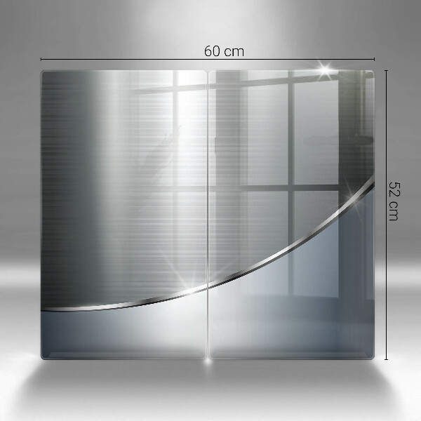 Induction hob cover Pattern metal abstraction