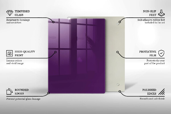 Induction hob protector Violet colour