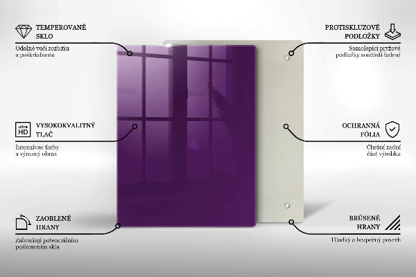 Induction hob protector Violet colour