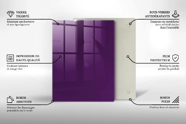 Induction hob protector Violet colour