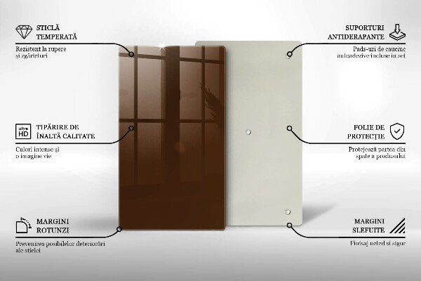 Induction hob protector Brown color
