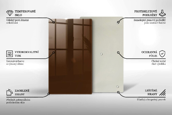 Induction hob protector Brown color