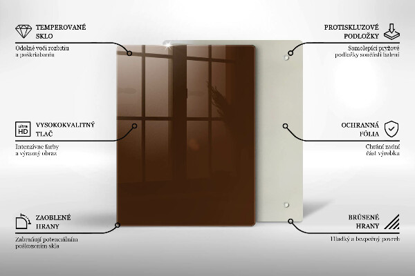 Induction hob protector Brown color