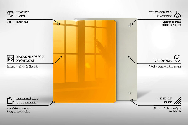 Work surface savers Dark yellow color