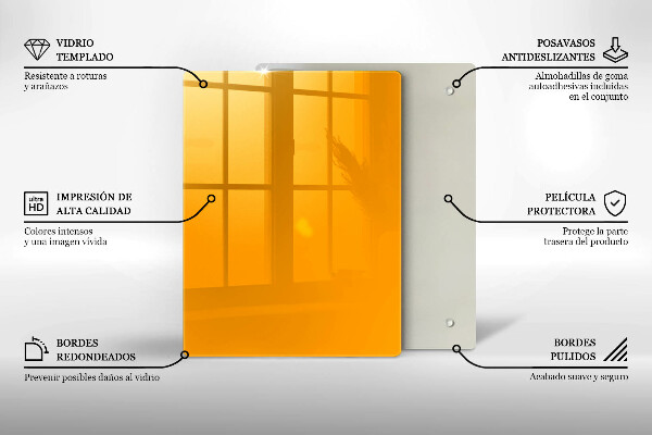 Work surface savers Dark yellow color